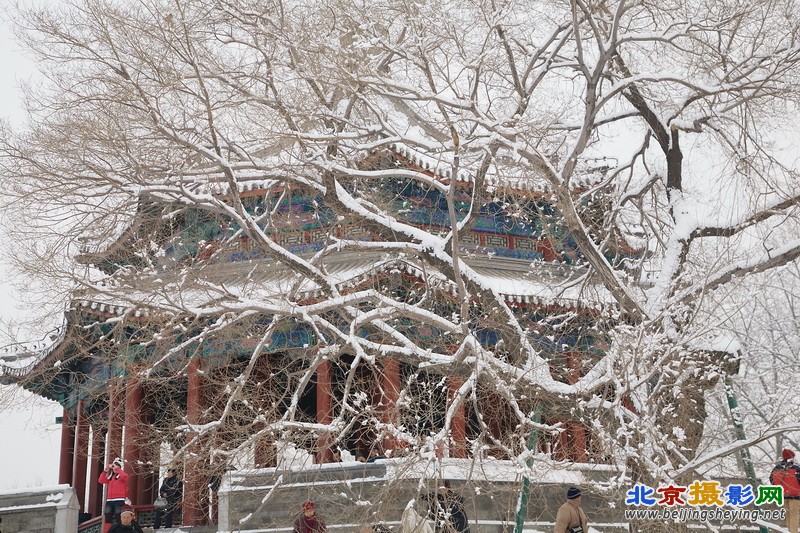 2011年2月13日北京海淀区颐和园雪景 廊如亭 （八角亭） (2).jpg